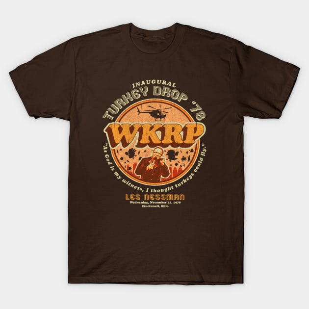 WKRP Turkey Drop '78 T-Shirt by Alema Art